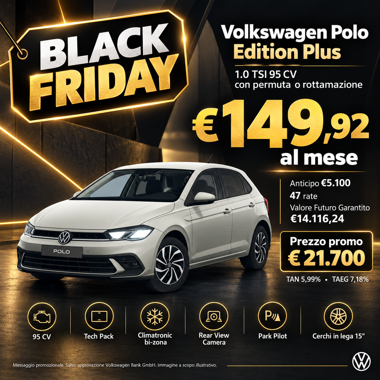 Offerta Black Friday Volkswagen Polo