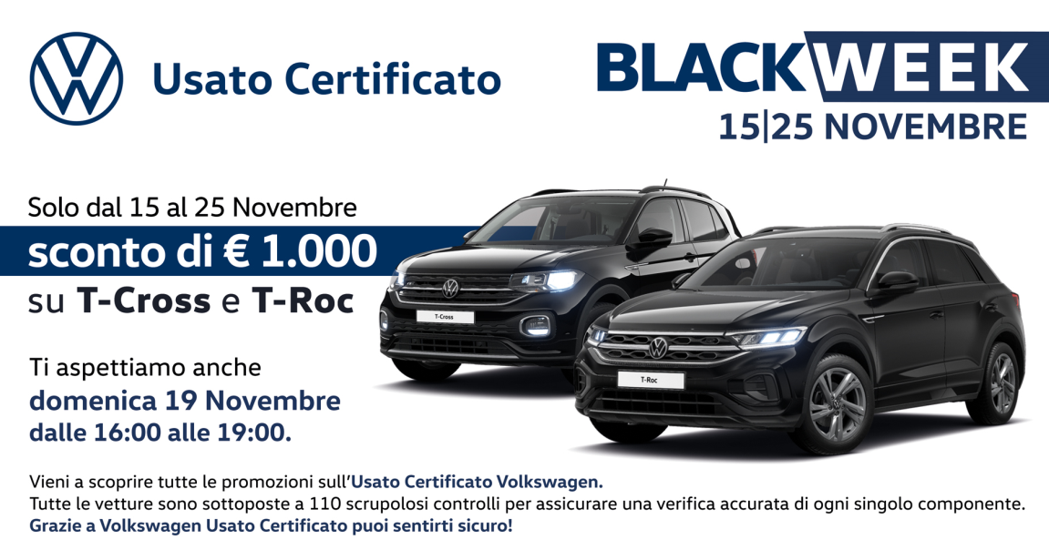 BLACK WEEK USATO